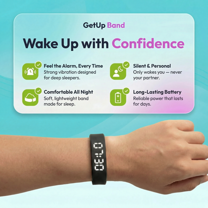 GetUp Band - Silent Vibrating Alarm